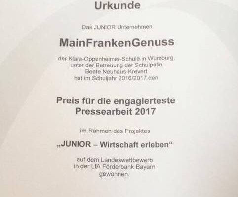 Urkunde 2017